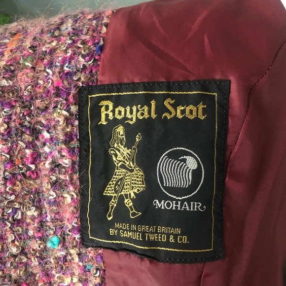 Lavender Mohair Blazer with Gold Embellishments - Picture 7 of 8